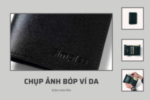 chụp ảnh bóp ví da